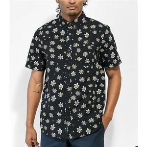 Vans Houser Black Short Sleeve Button Up Shirt